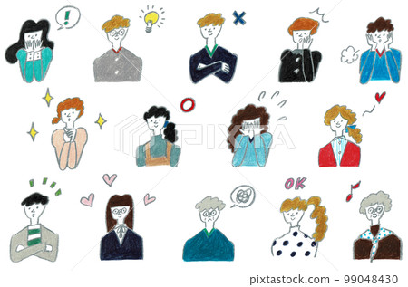 People various emotions People various emotions 99048430