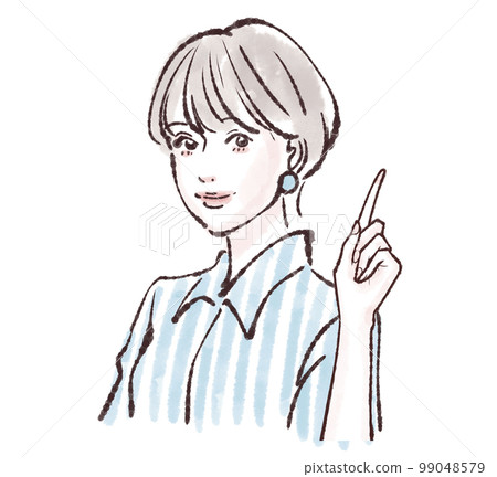 女性插畫素材 99048579