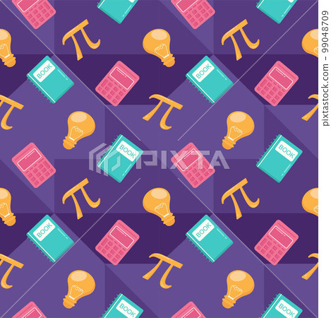 Pi Day Seamless Pattern Design with Mathematical Constants or Baked Pie in Template Hand Drawn Cartoon Flat Illustration Pi Day Seamless Pattern Design with Mathematical Constants or Baked Pie in Template Hand Drawn Cartoon Flat Illustration 99048709