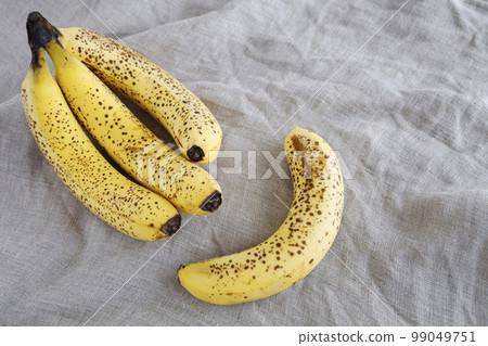 Delicious banana with sugar spots Delicious banana with sugar spots 99049751