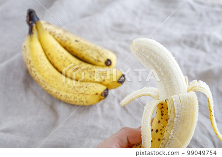 Delicious banana with sugar spots Delicious banana with sugar spots 99049754