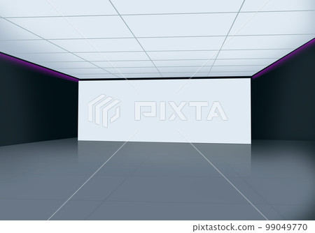 Big screen at modern 3d space for  products presentation concept series 99049770