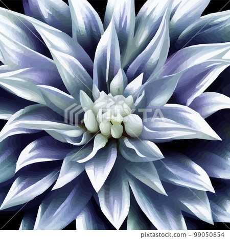 dahlia. Close-up. Spring flowers. , dahlia bud close-up. Multicolored image. Decor. Element. Vector illustration. Realistic close-up view, detailed petals dahlia. Close-up. Spring flowers. , dahlia bud close-up. Multicolored image. Decor. Element. Vector illustration. Realistic close-up view, detailed petals 99050854