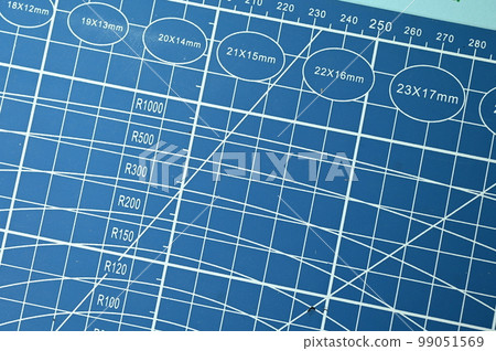 blue cutting mat, equipment in office blue cutting mat, equipment in office 99051569