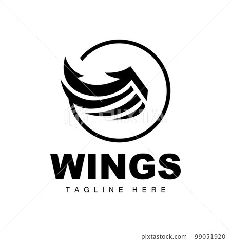 Wings Logo, Phoenix Logo, Bird Wing Vector, Template Illustration, Wing Brand Design 99051920