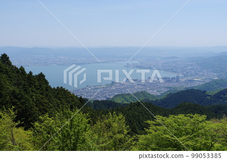 Hieizan Driveway View of Lake Biwa and Otsu City from near Shimeigatake Hieizan Driveway View of Lake Biwa and Otsu City from near Shimeigatake 99053385