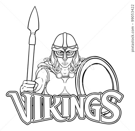 Viking Trojan Spartan Celtic Warrior Knight Woman 99053422