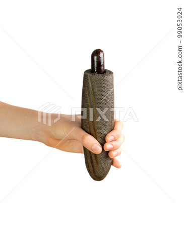 Black Hotdog Isolated, Dark Sausage Inside a Grilled Bun, Minimal Black Friday Hot Dog, Promotional Fast Food 99053924