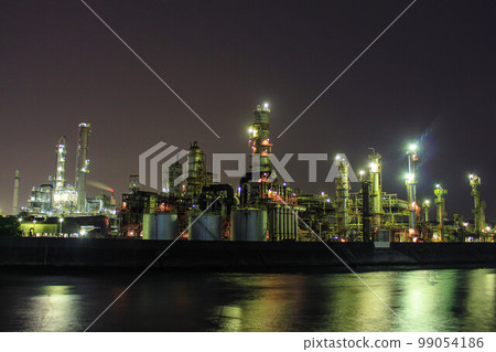 [三重縣]四日市工廠夜景 99054186