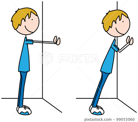 Happy kid exercises Happy kid exercises 99055060