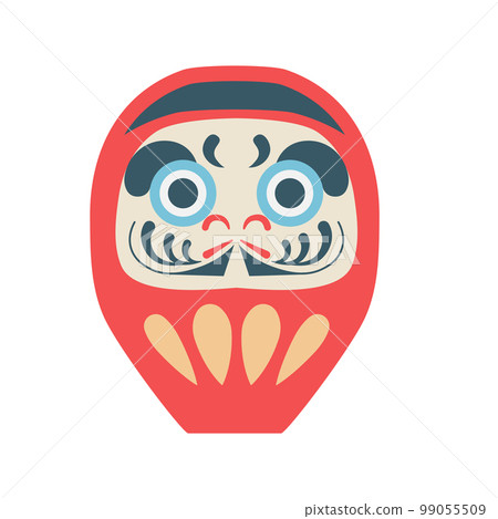 Japan Daruma Doll Vintage Illustration Japan Daruma Doll Vintage Illustration 99055509