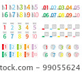 1 to 10 numbers indicating points - color2_colorful2 99055624