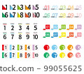 1 to 10 numbers indicating points -color1_colorful1 99055625
