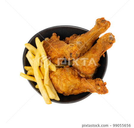 Chicken Legs Isolated, Fry Breaded Drumstick, Deep Fried Chicken Pieces Chicken Legs Isolated, Fry Breaded Drumstick, Deep Fried Chicken Pieces 99055656