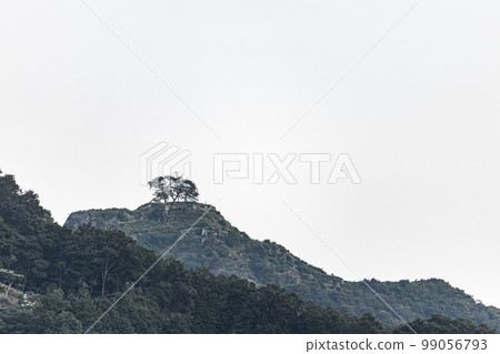Rigami Castle Ruins seen from the northwest Rigami Castle Ruins seen from the northwest 99056793