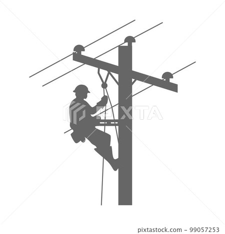 Electric pole icon design 99057253
