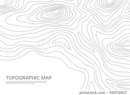 Topographic map, grid, texture, relief contour.... - Stock Illustration ...