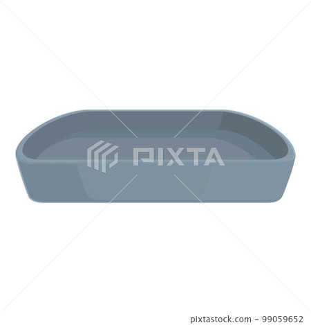 Tray tin icon cartoon vector. Food cook. Pan cooking Tray tin icon cartoon vector. Food cook. Pan cooking 99059652