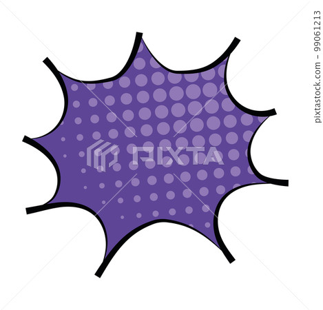 Isolated empty colored comic speech bubble Vector Isolated empty colored comic speech bubble Vector 99061213