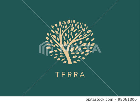 Tree symbol, icon design. Nature, trees illustration, logo concept. Luxury, modern and minimalistic 99061800