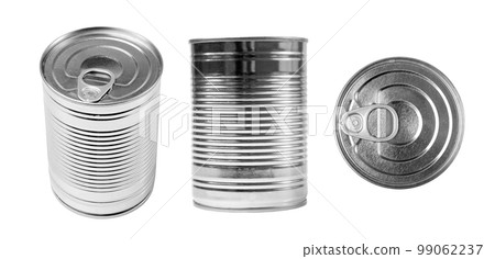 Tin Can Isolated, Preserve Template Mockup, Metal Milk Package, Aluminum Cylindrical Container 99062237