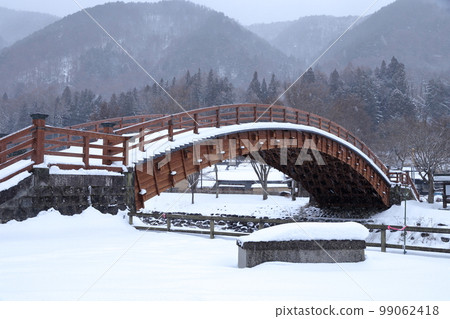 雪橋（長野縣鹽尻市奈良井宿木曾橋） 99062418