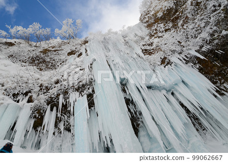 Scenery of Zao: Bodaira Highlands, Senninzawa icefall 99062667