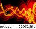Light wave of energy with elegant glowing lines. Abstract technology background. 99062891
