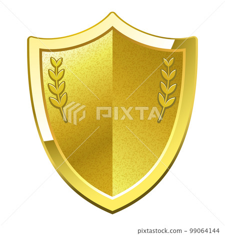 金色盾牌標題樣式圖標 金色盾牌標題樣式圖標 99064144