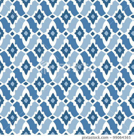 Hand drawn vector seamless blue pattern, illustration in Eastern style. Ornate background, Moroccan design. Ornamental decor for wedding invitations, Ramadan Kareem greeting cards. Traditional decor. Hand drawn vector seamless blue pattern, illustration in Eastern style. Ornate background, Moroccan design. Ornamental decor for wedding invitations, Ramadan Kareem greeting cards. Traditional decor. 99064365