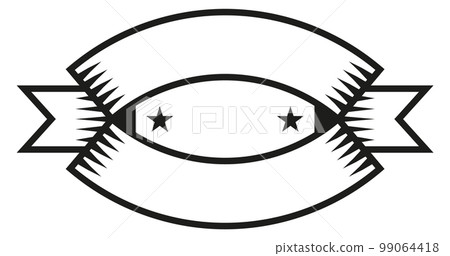 Retro emblem template. Vintage hipster blank label 99064418