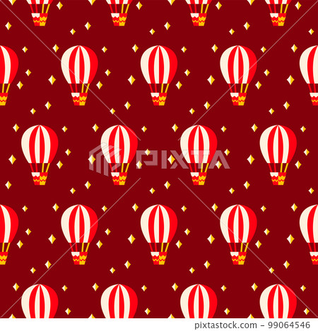 Air Balloons Circus Seamless Pattern Air Balloons Circus Seamless Pattern 99064546