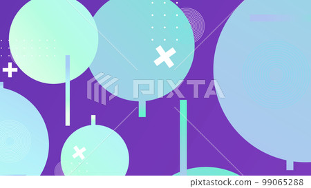 Colorful abstract geometric shape pattern illustration in retro style. Colorful abstract geometric shape pattern illustration in retro style. 99065288