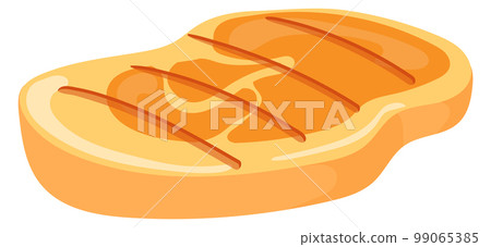 Roasted sirloin steak cartoon icon Bbq meat 99065385