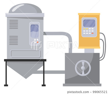 Automatic food manufacture. Liquid pressure tank icon Automatic food manufacture. Liquid pressure tank icon 99065521
