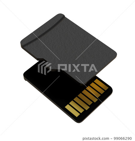 Blank memory card, MicroSD flash storage disc 99066290