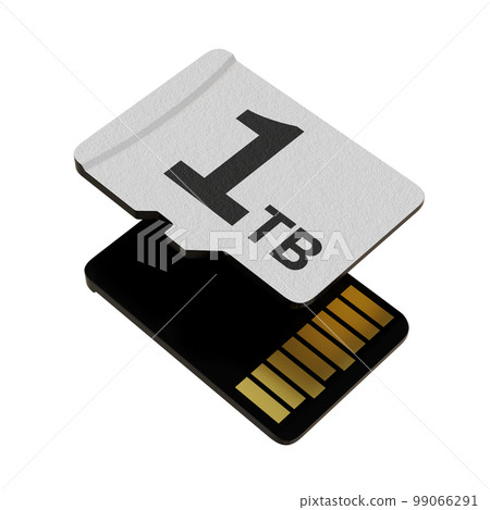 Memory card with 1 TB capacity, MicroSD flash storage disc 99066291