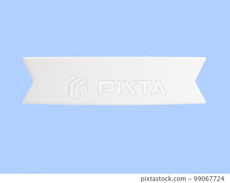Ribbon text banner 3d render illustration -...-插圖素材 [99067724] - PIXTA圖庫