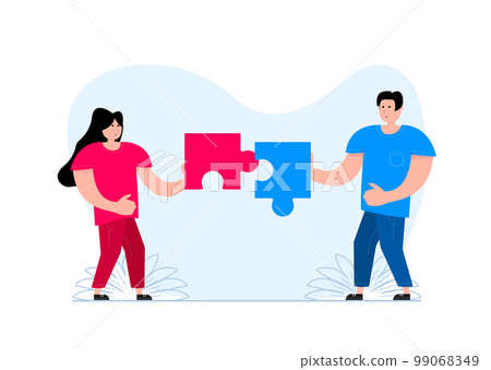 Teamwork business concept. Cooperation, partnership. Team thinking. 99068349