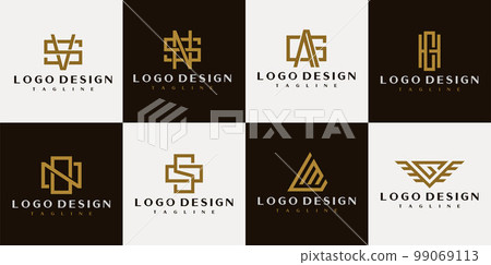 Letter Logo Design Initial Letters Logo Icon Abstract Letter Minimal Stock  Vector by ©mamuntwofiveg 658371130