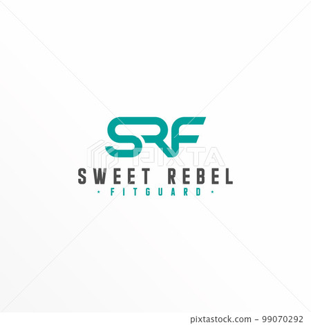 Letter or word SRF sans serif font in connected image graphic icon logo design abstract concept vector stock. Can be used as a symbol related to Sport or initial. 99070292