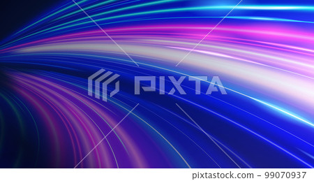 Neon beam speed effect background 99070937