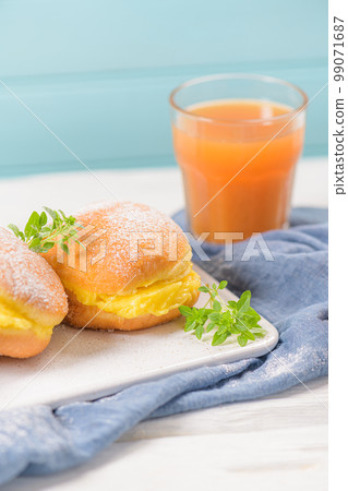 Portuguese fried dough with sugar 99071687