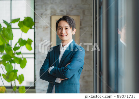 站在辦公室的商務人士 99071735