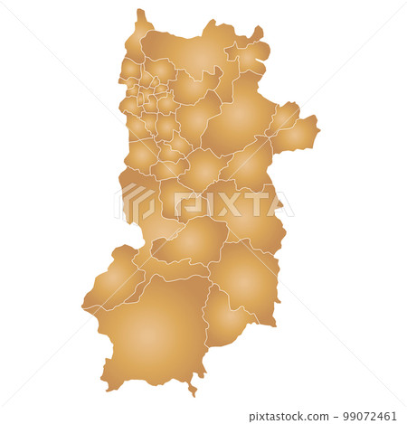 Nara prefecture and municipalities map Nara prefecture and municipalities map 99072461