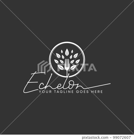 Simple Fork and Leaves in cutting circle image graphic icon logo design abstract concept vector stock. Can be used as a symbol related to Food restaurant. Simple Fork and Leaves in cutting circle image graphic icon logo design abstract concept vector stock. Can be used as a symbol related to Food restaurant. 99072607