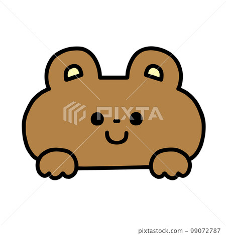 cute bear popping out cute bear popping out 99072787
