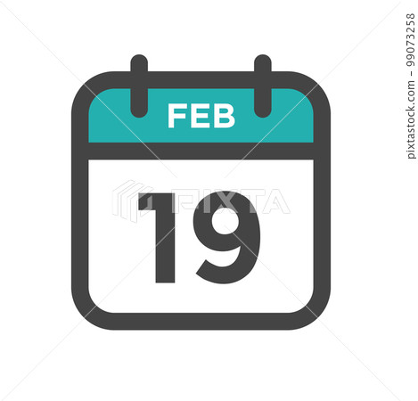 February 19 Calendar Day or Calender Date for Deadlines or Appointment 99073258