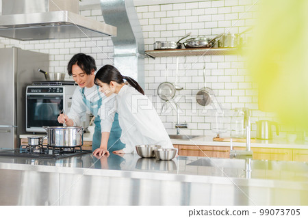 廚房2男2人清爽形象 99073705