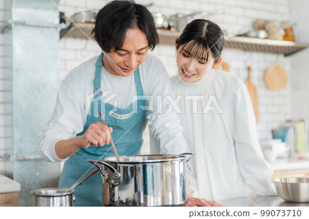 廚房2男2人清爽形象 99073710